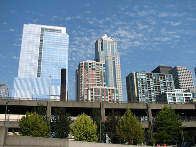 Сиэтл. Вид на город с пирса №59.