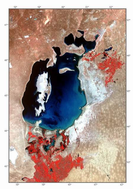 Аральское море. Июль 1993.